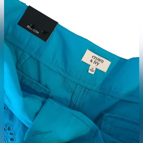 NWT Crown and Ivy Aqua Blue Shorts - Picture 2 of 8